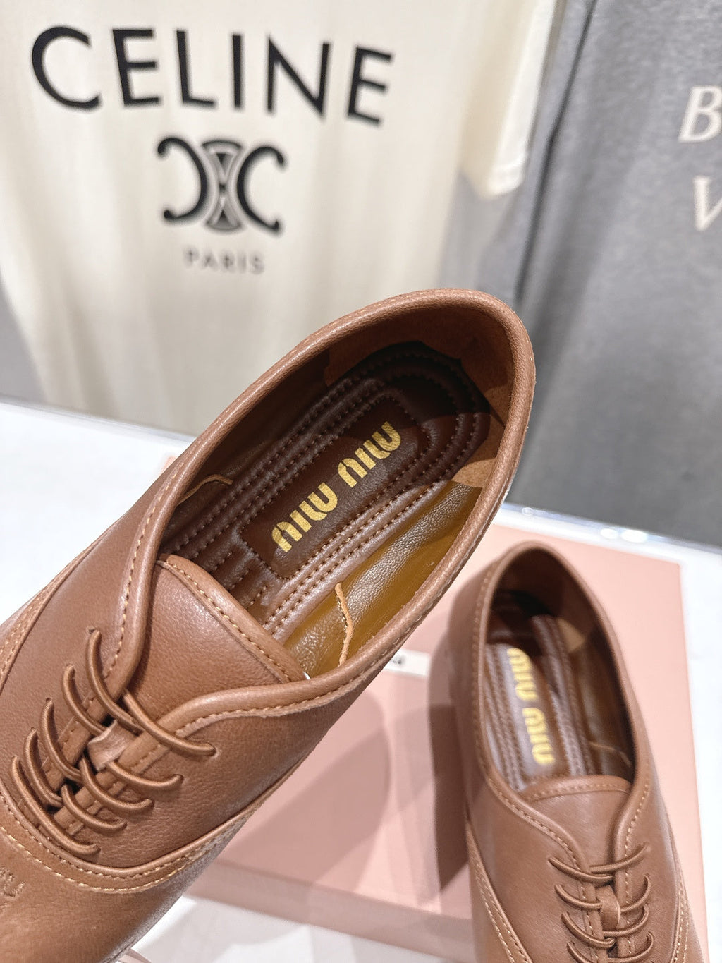 MiuMiu/26SS NEW French fairy style Mary Jane flat shoes