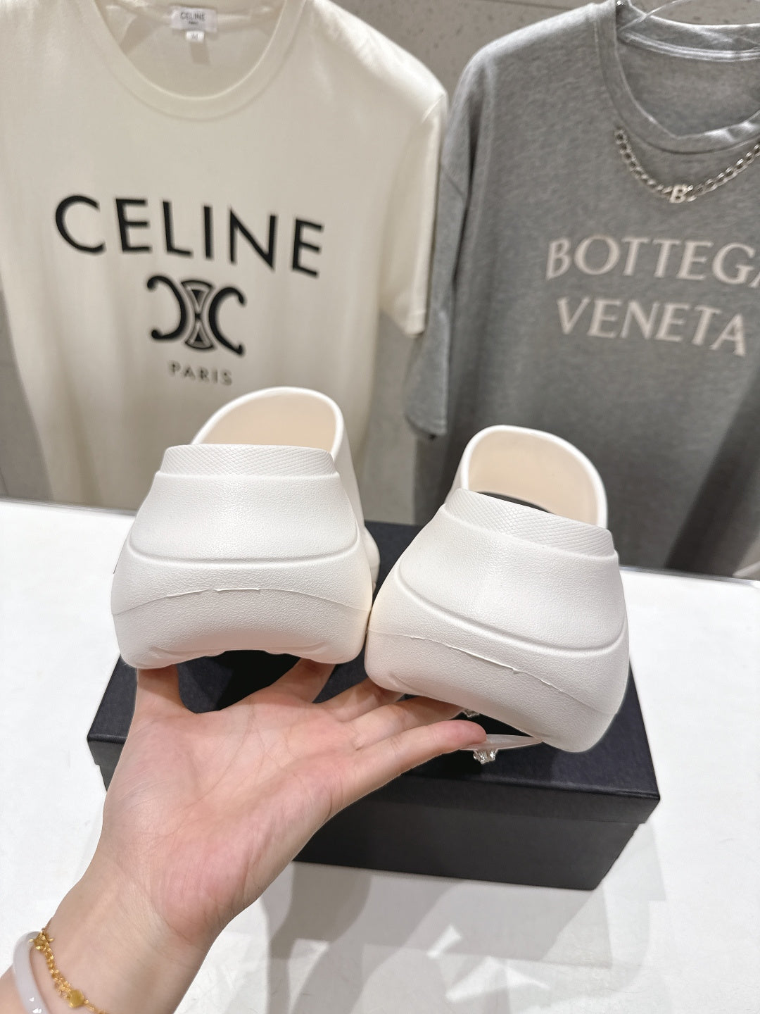 chanel/26SS NEW popular one-line thick-soled wedge-heeled slippers
