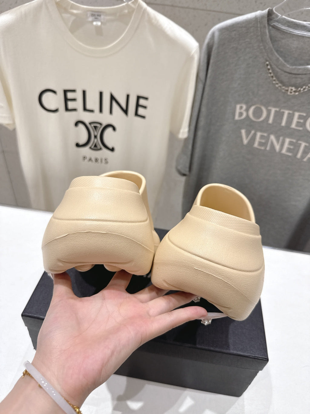 chanel/26SS NEW popular one-line thick-soled wedge-heeled slippers