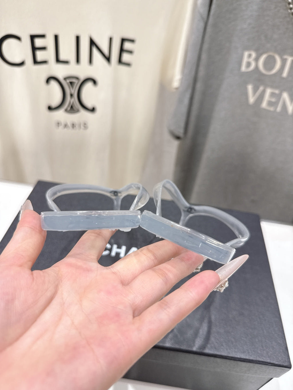 chanel/26SS NEW Transparent flip-flops beach slippers