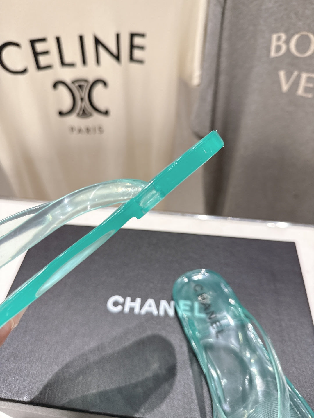 chanel/26SS NEW Transparent flip-flops beach slippers