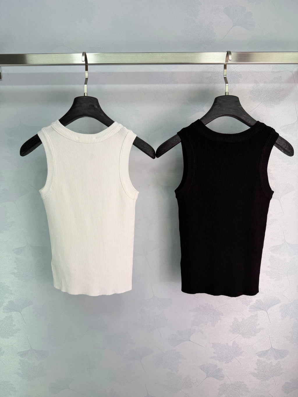 celine/26SS NEW ribbed embroidered vest