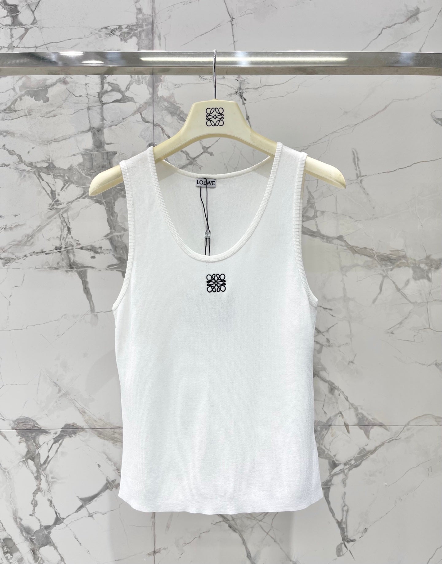 LOEWE/26SS NEW Embroidered knitted sleeveless vest