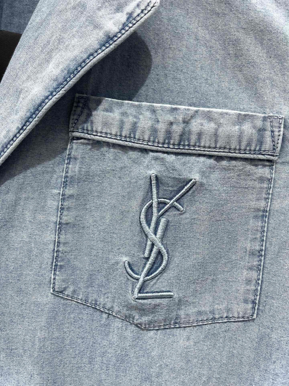 Yves Saint Laurent/🔥Highest Quality🔥26SS NEW Embroidered lapel shirt jacket