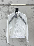 Yves Saint Laurent/26SS NEW Stand Collar Color Block Lightweight Jacket