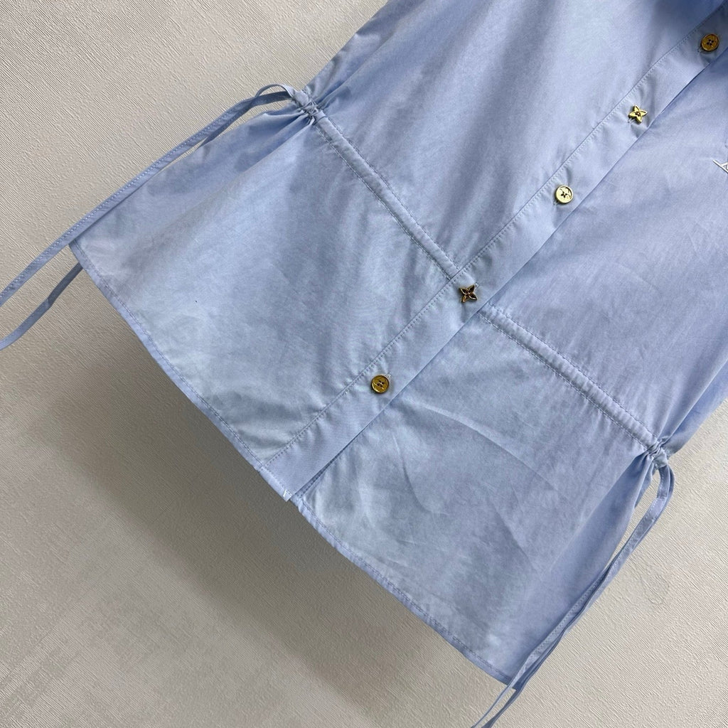 Louis Vuitton/26SS NEW Drawstring Sleeveless Shirt