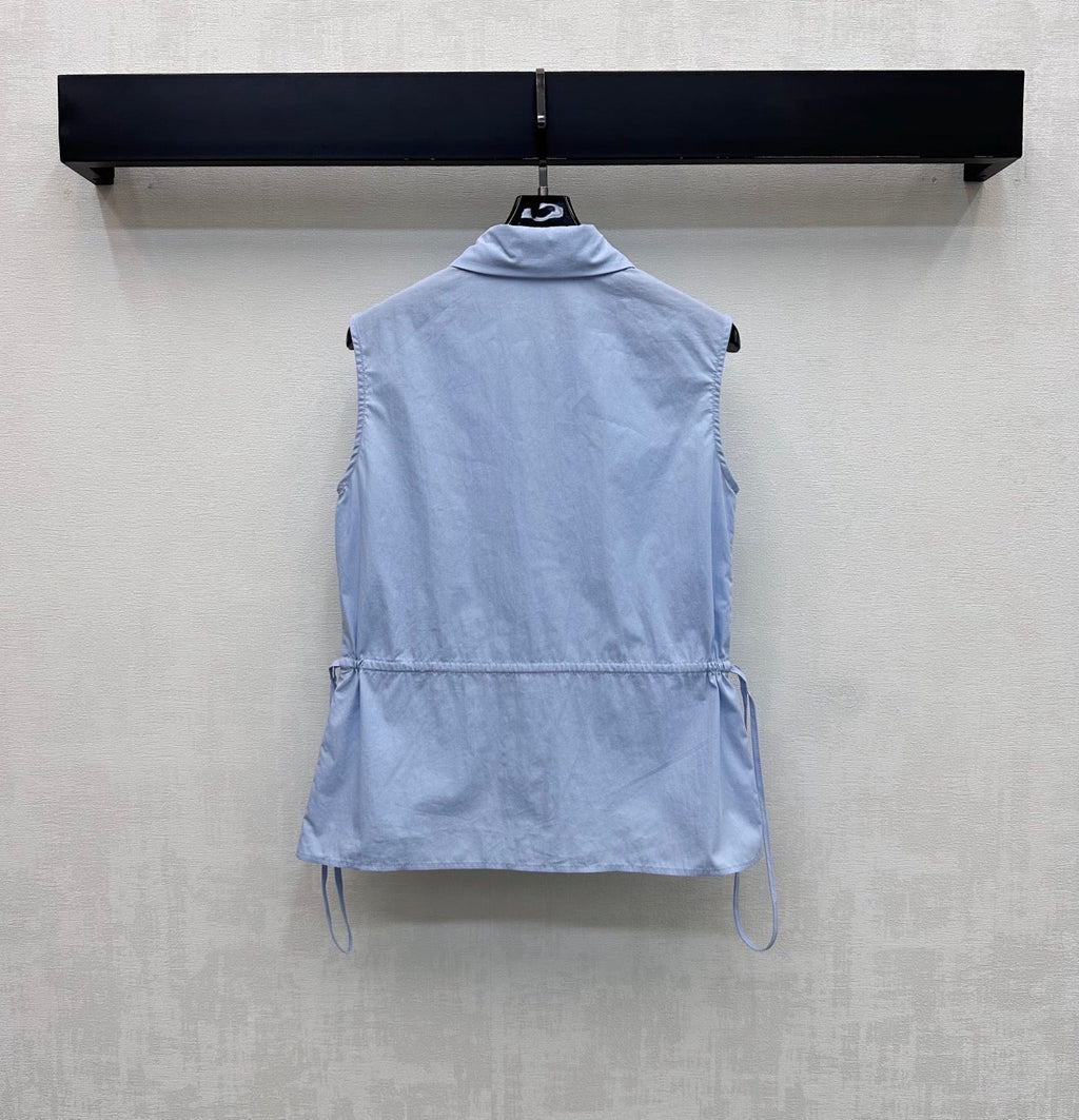 Louis Vuitton/26SS NEW Drawstring Sleeveless Shirt
