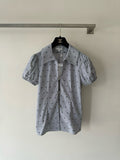 chanel/26SS NEW Jacquard Striped Short-Sleeve Shirt