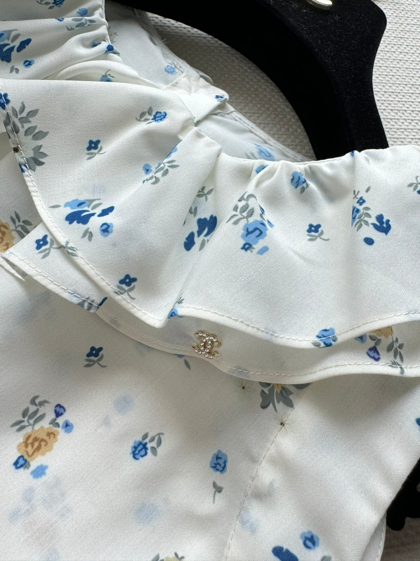 chanel/26SS NEW Court Style Floral Vest Shirt