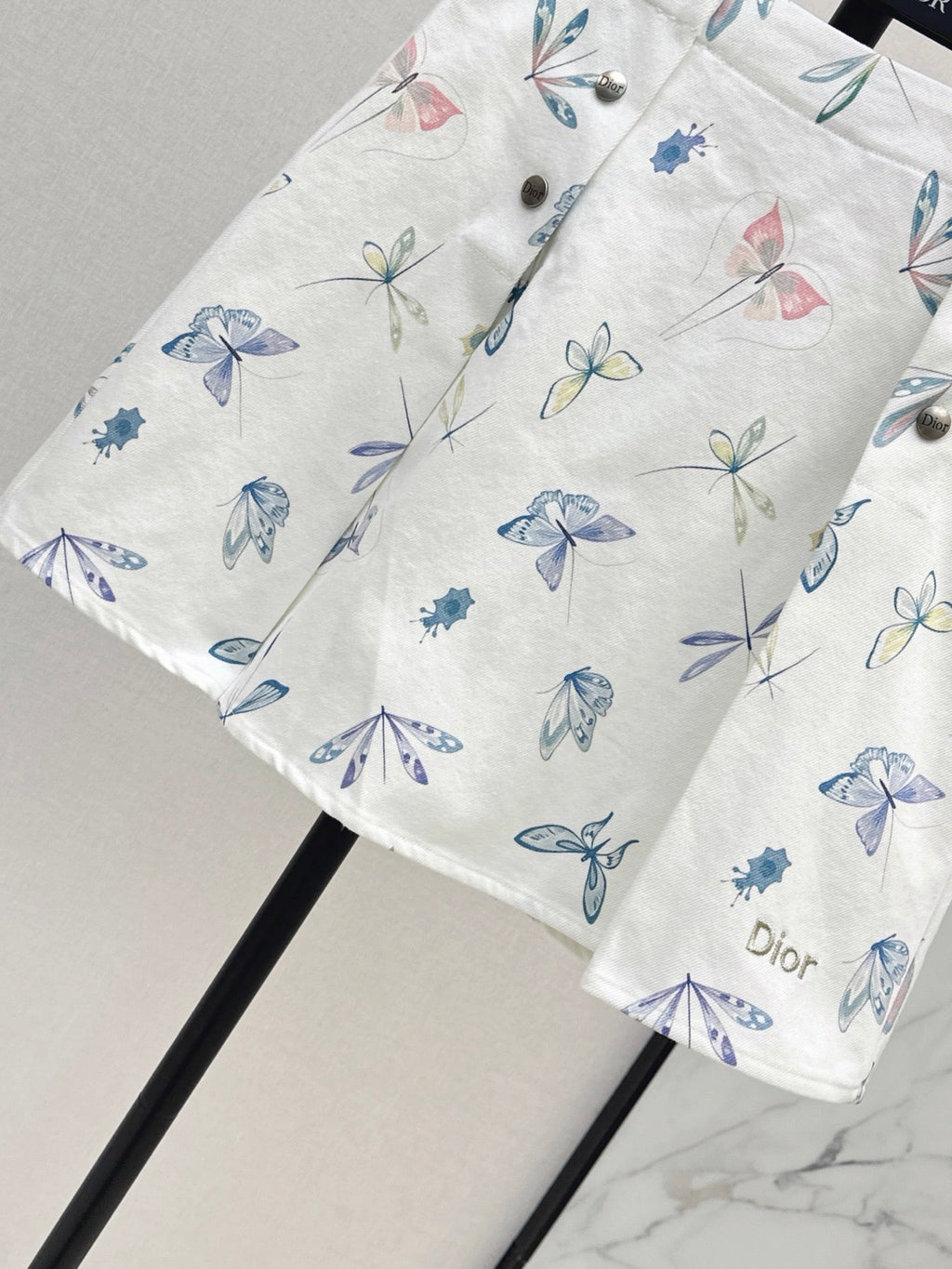 Dior/26SS NEW Nautical Series Denim Skirt