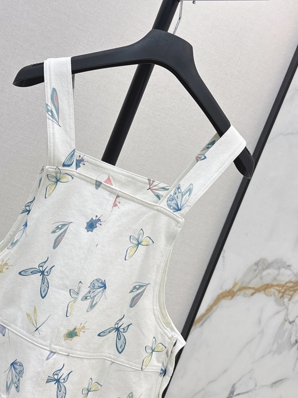 Dior/26SS NEW Nautical Series Denim Overalls Dress