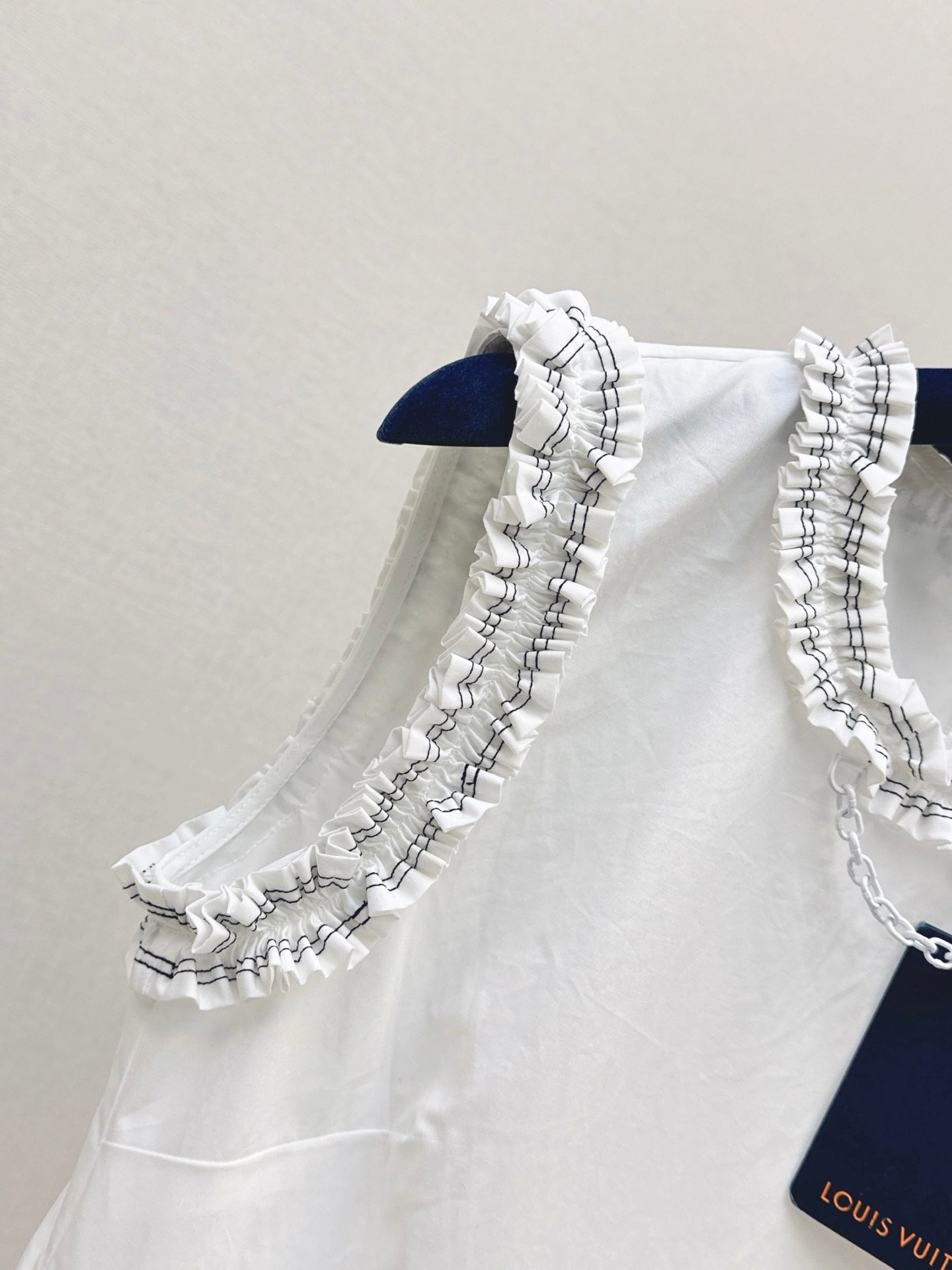Louis Vuitton/26SS NEW Sleeveless Top with Ruffled Hem