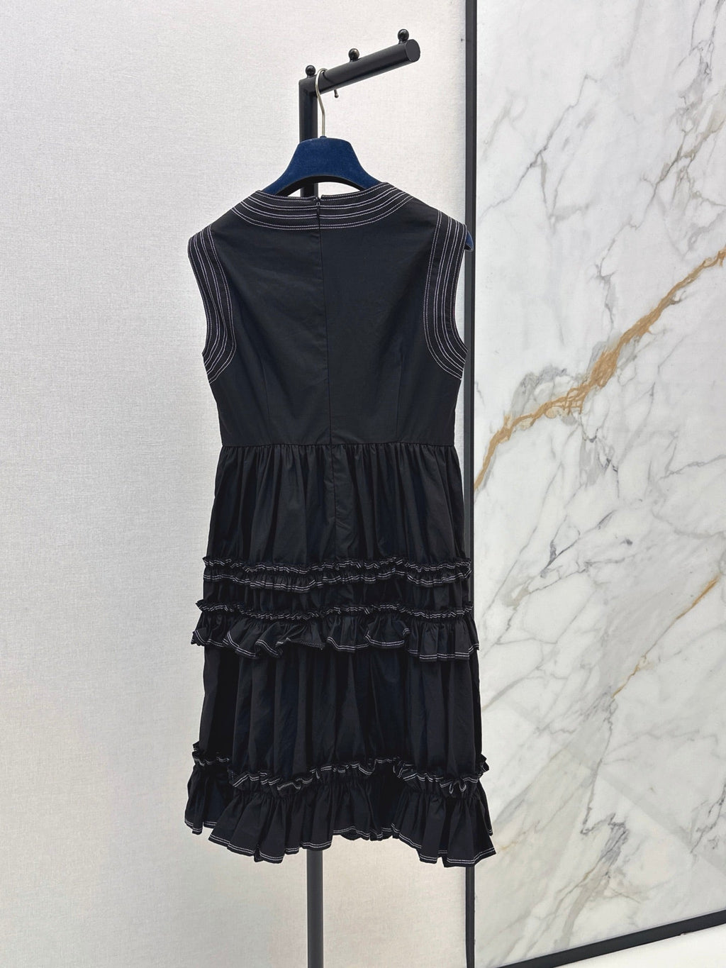 Louis Vuitton/26SS NEW Sleeveless Long Dress with Ruffled Hem