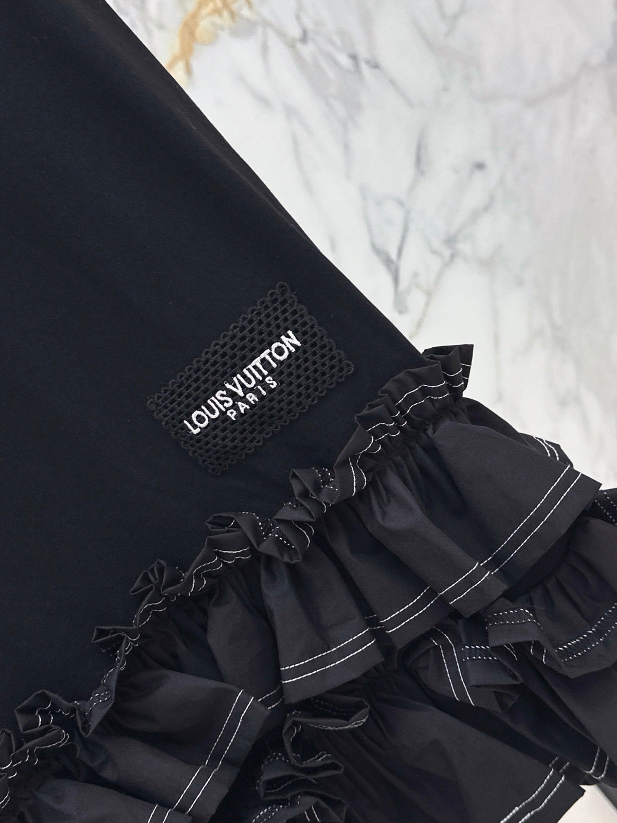 Louis Vuitton/26SS NEW Sleeveless Short Dress with Ruffled Hem