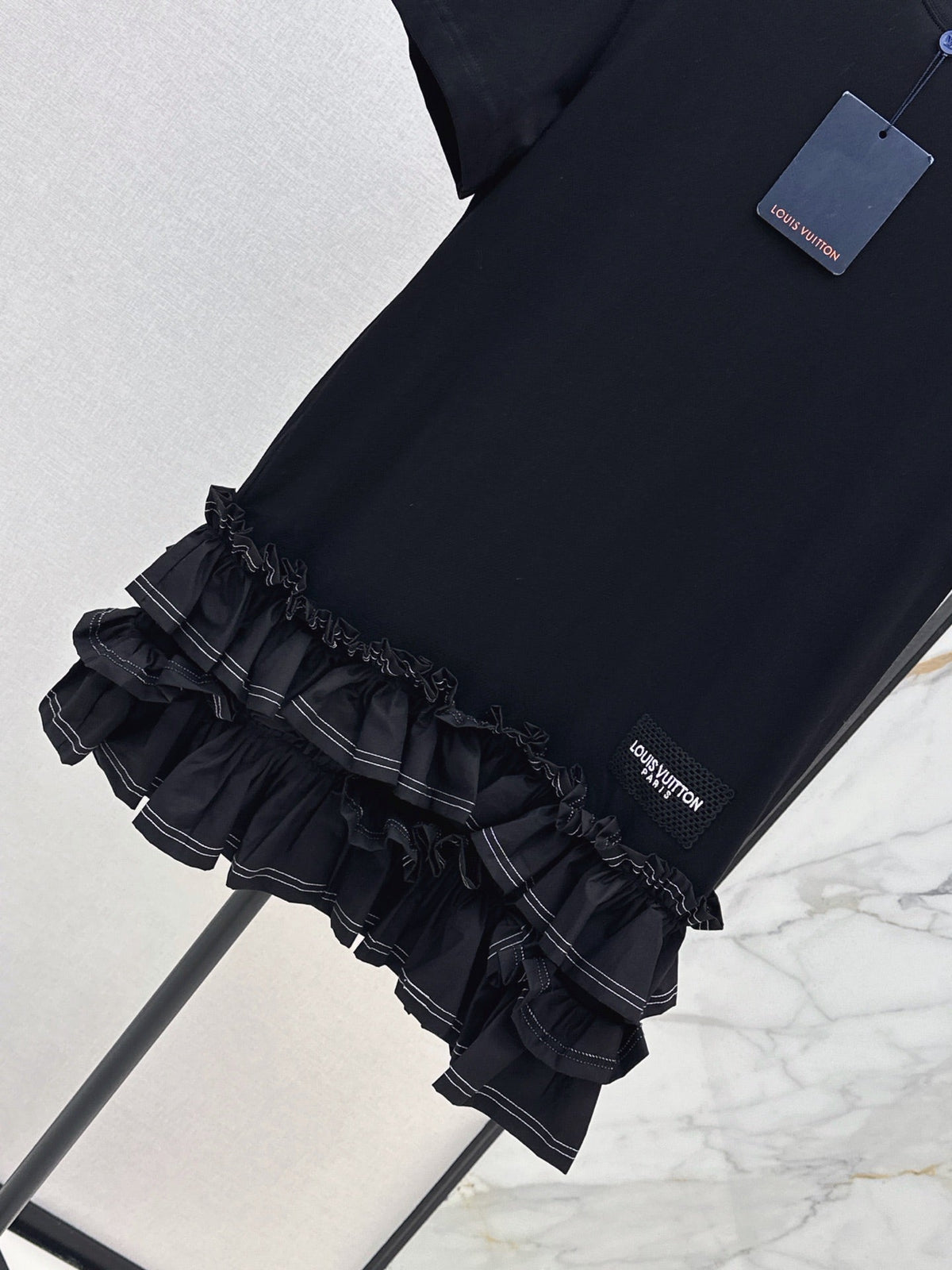 Louis Vuitton/26SS NEW Sleeveless Short Dress with Ruffled Hem