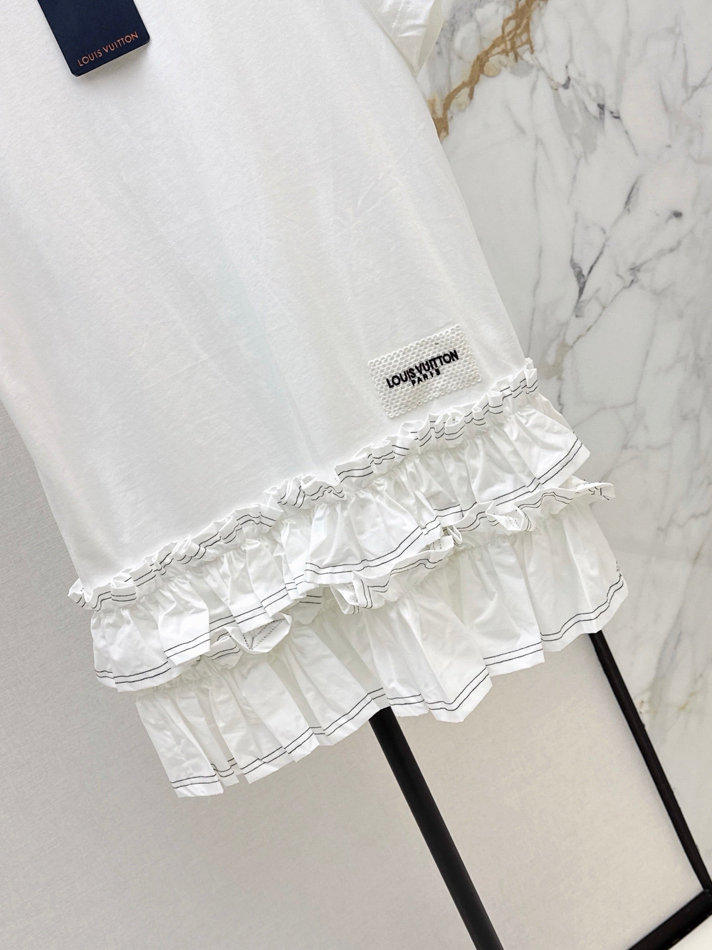 Louis Vuitton/26SS NEW Sleeveless Short Dress with Ruffled Hem