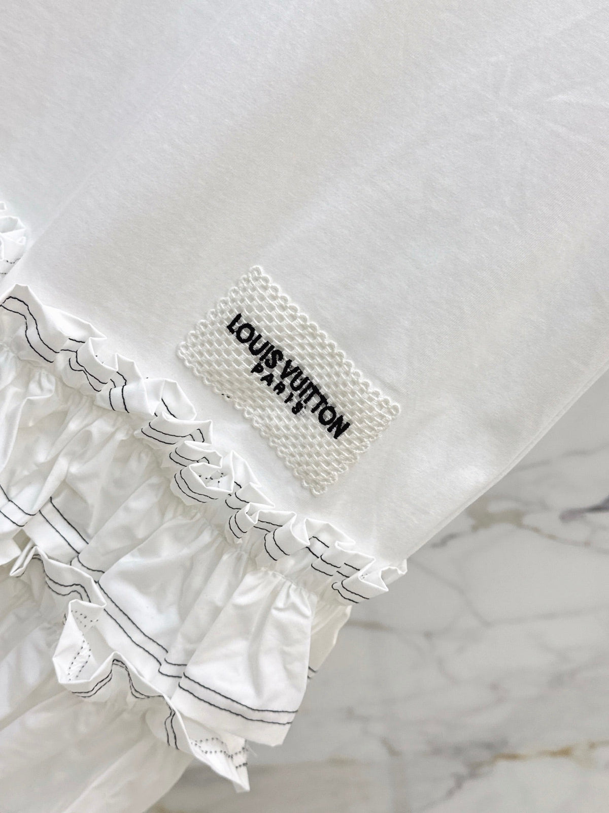Louis Vuitton/26SS NEW Sleeveless Short Dress with Ruffled Hem