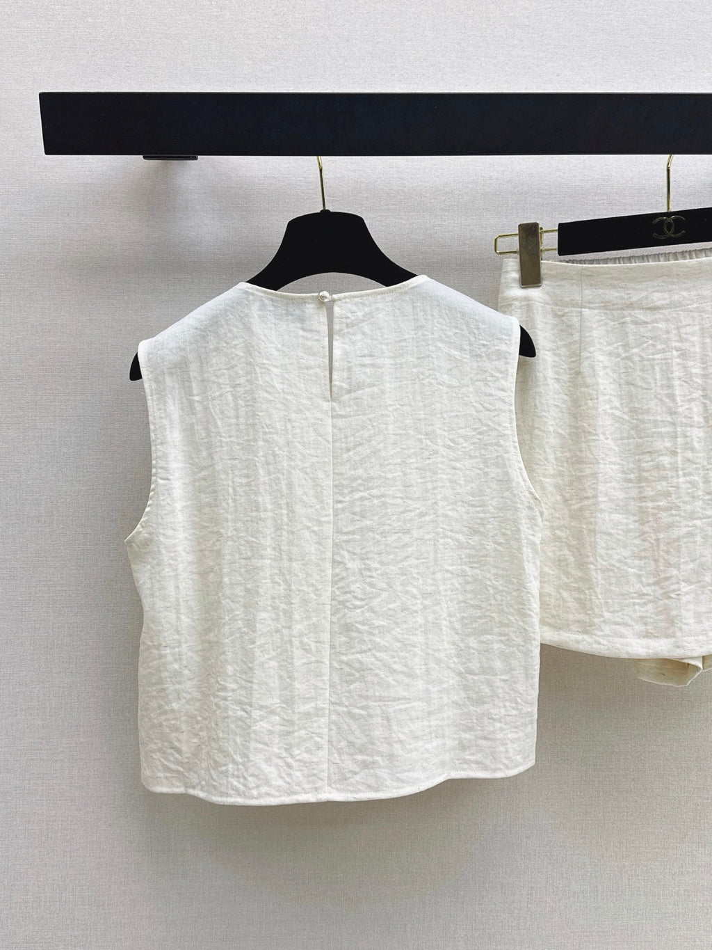 chanel/26SS NEW Sleeveless Vest Set 🤎 Made of linen fiber