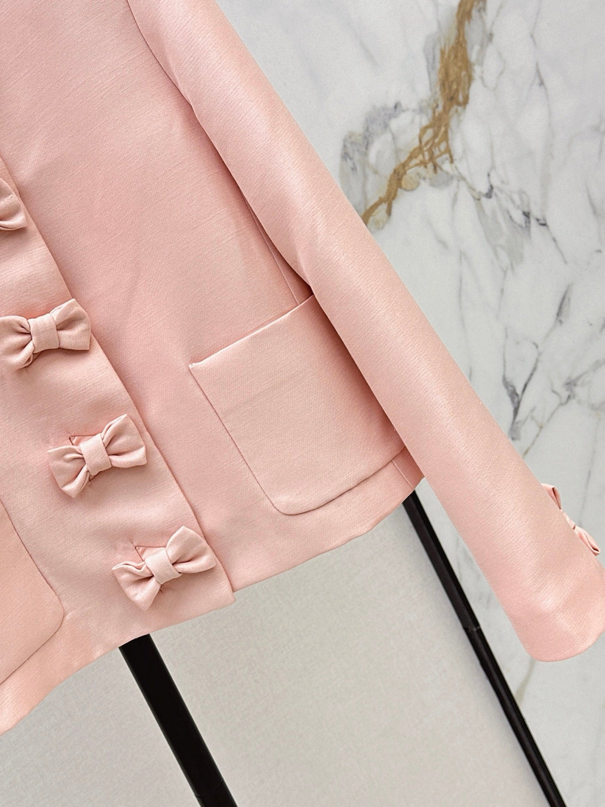 dior/26SS NEW Bow-tie Round Neck Elegant Jacket
