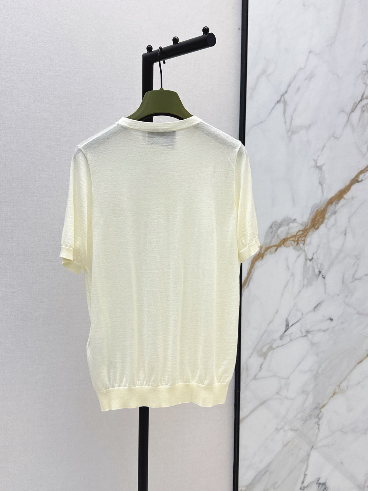 26SS NEW Delicate Embroidered Crew Neck Knit Sweater