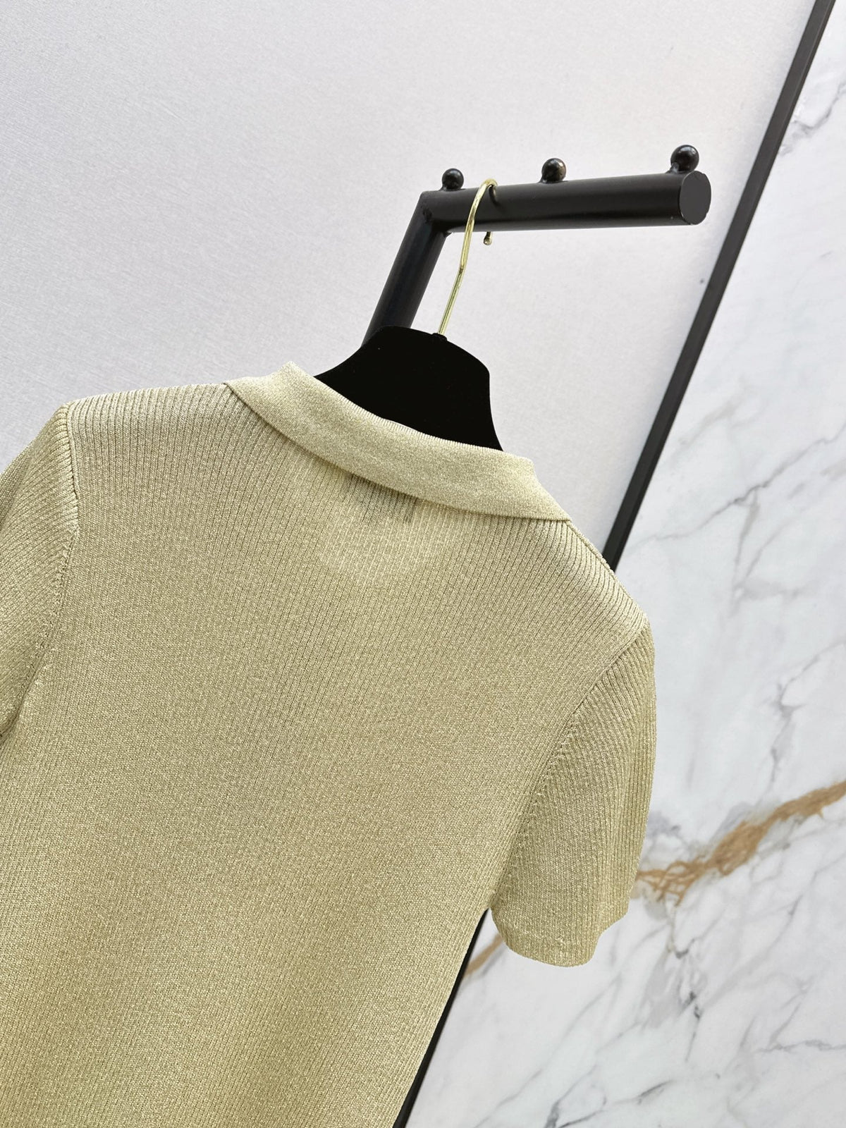 26SS NEW Coco's outfit: Knitted polo short-sleeved top 💛