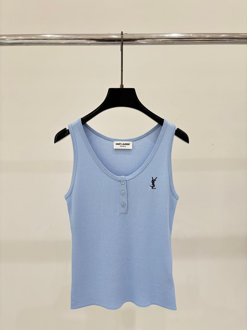 26SS NEW Jacquard Simple Small Round Button Detail Casual Thin Knitted Vest