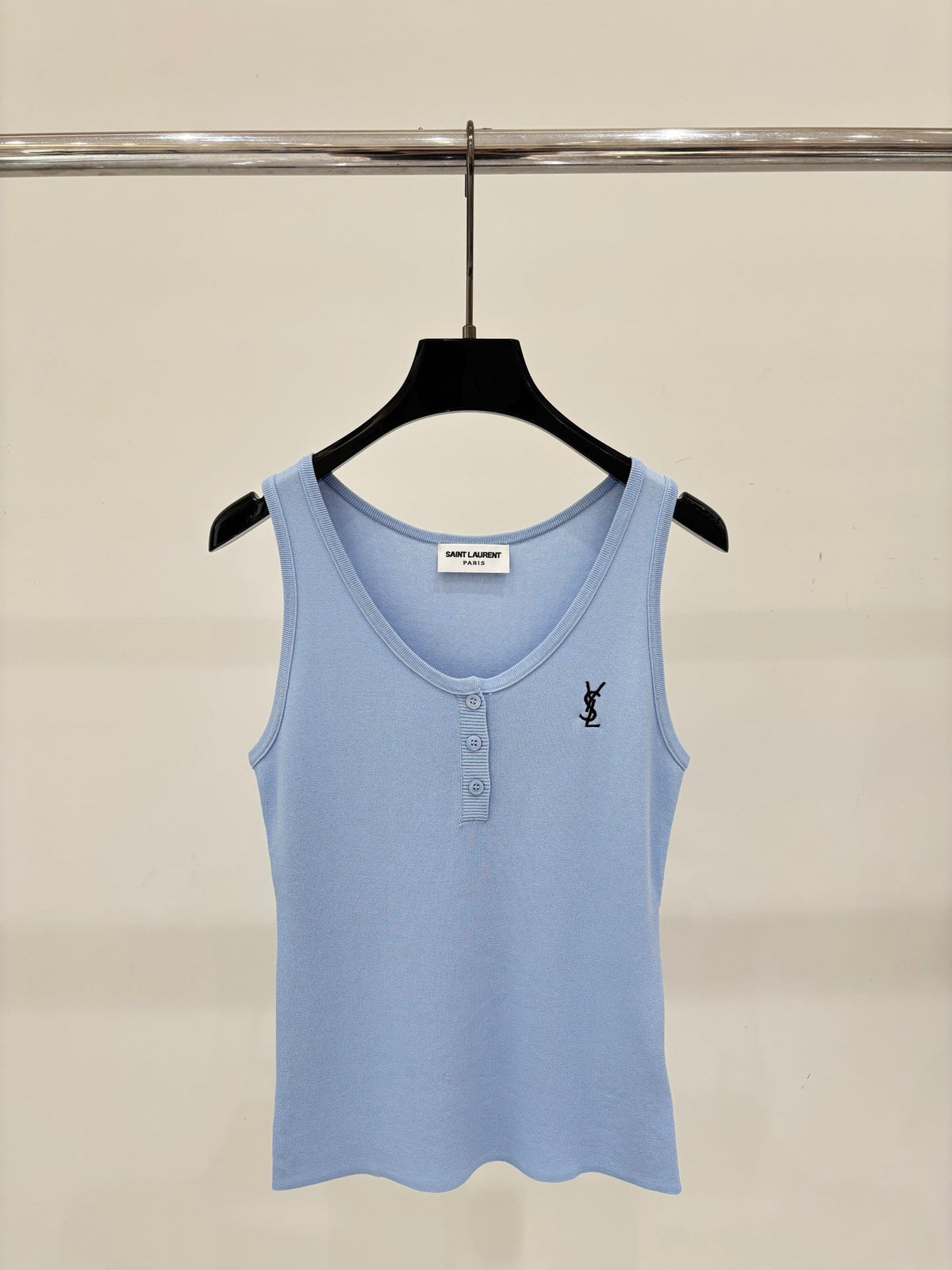 26SS NEW Jacquard Simple Small Round Button Detail Casual Thin Knitted Vest