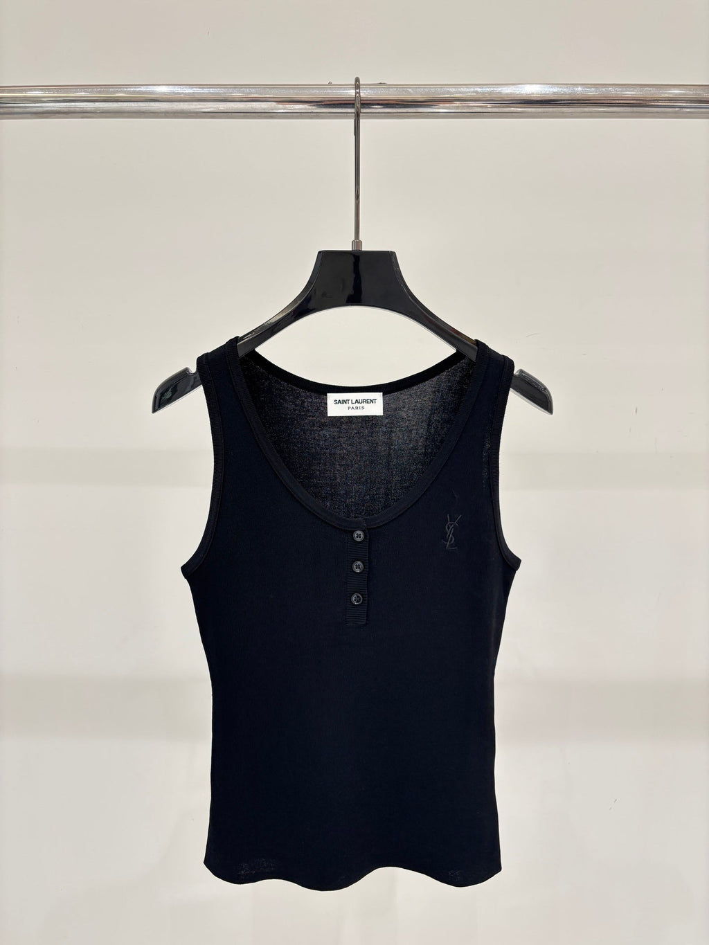 26SS NEW Jacquard Simple Small Round Button Detail Casual Thin Knitted Vest