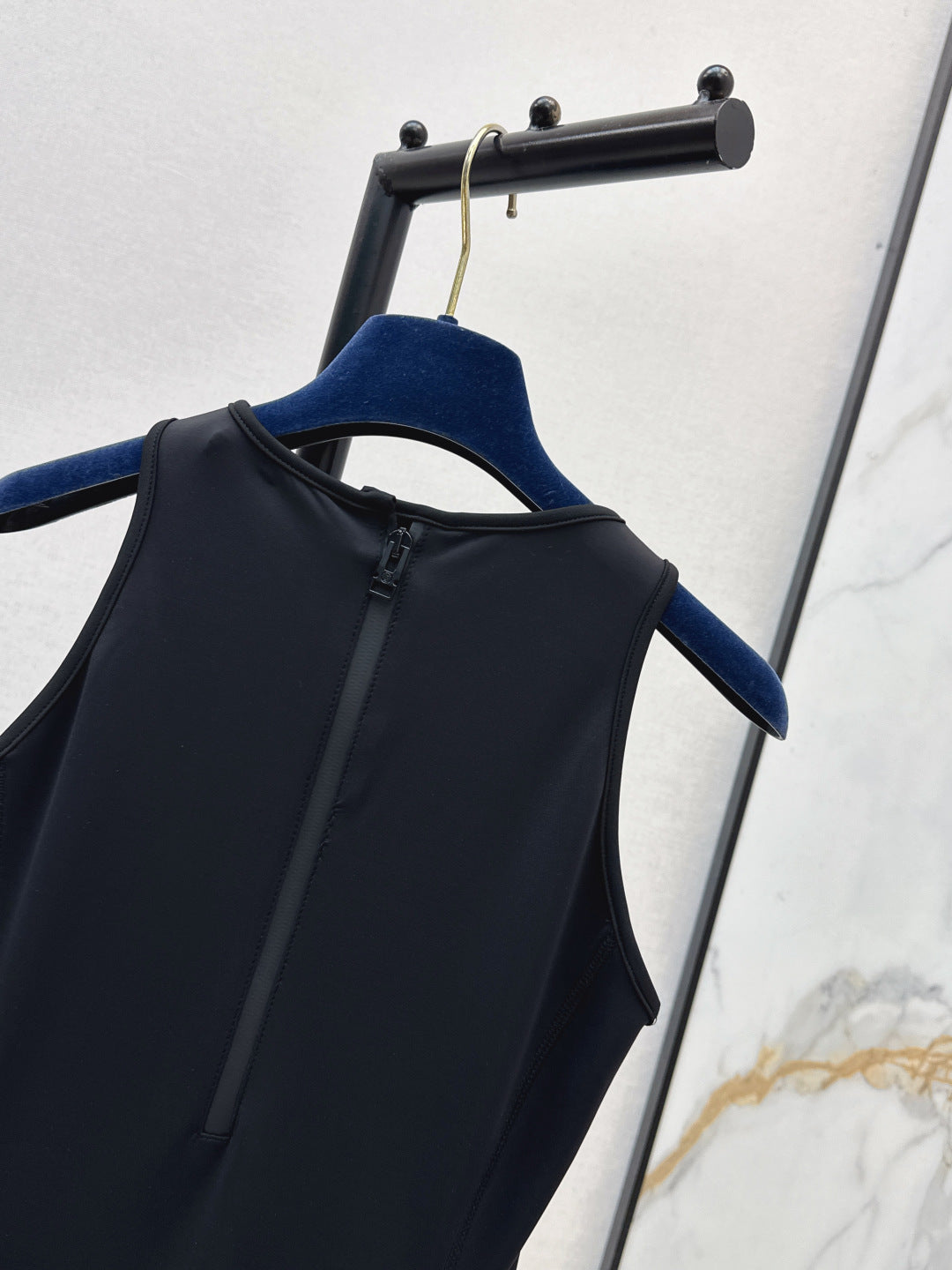 26SS NEW Patchwork Design Sleeveless Dress 🖤