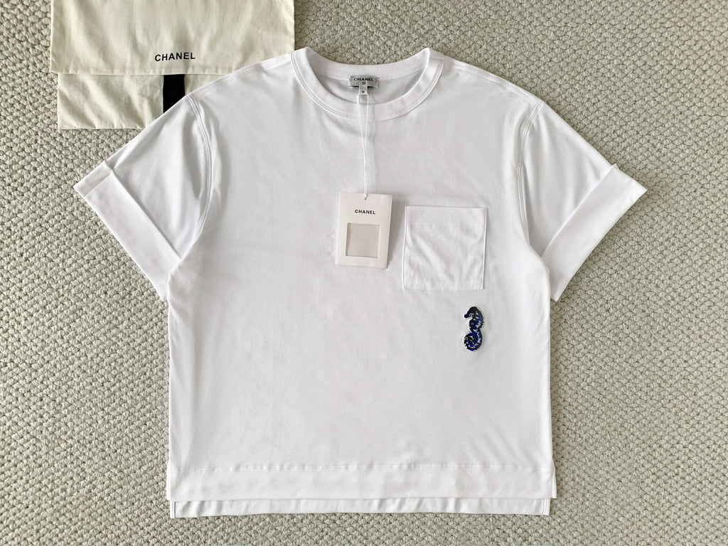 🔥Highest Quality🔥26SS NEW Hot Selling Coco Beach White Mohair Knit T-shirt