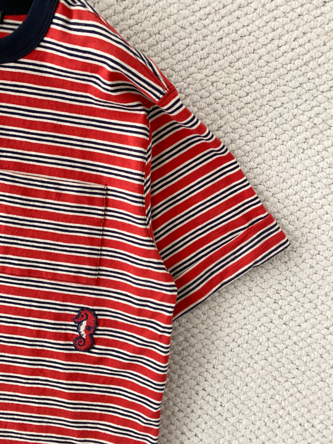 🔥Highest Quality🔥26SS NEW Hot Selling Coco Beach Red Seahorse Knit T-shirt