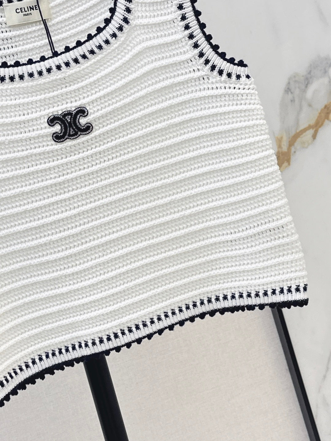26SS NEW Navy Blue Crochet Vest 🤍