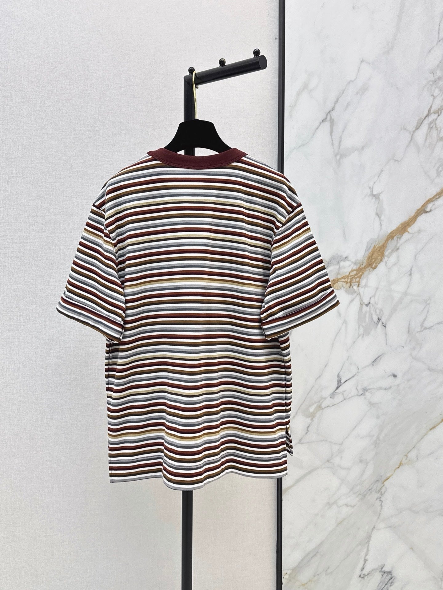 26SS NEW Oversized Striped Seahorse T-Shirt 🤎