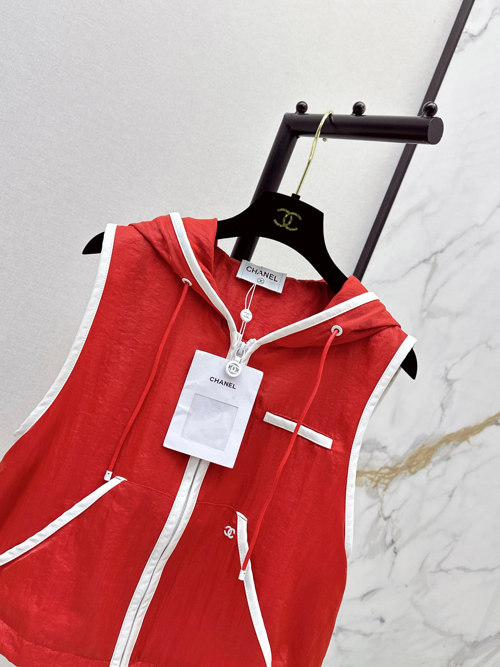 26SS NEW Coco Girl Beach Series Sporty Hooded Jacket 🖤