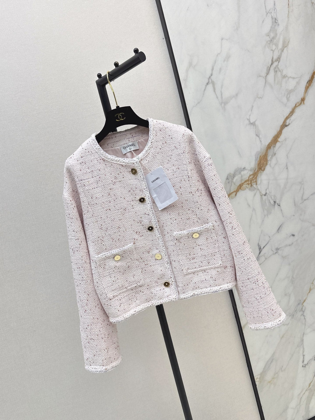 26SS NEW Elegant Woven Crew Neck Jacket🩵
