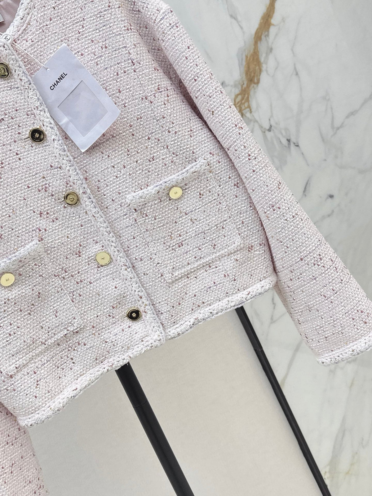 26SS NEW Elegant Woven Crew Neck Jacket🩵