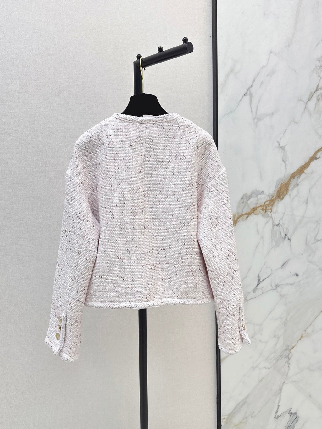 26SS NEW Elegant Woven Crew Neck Jacket🩵