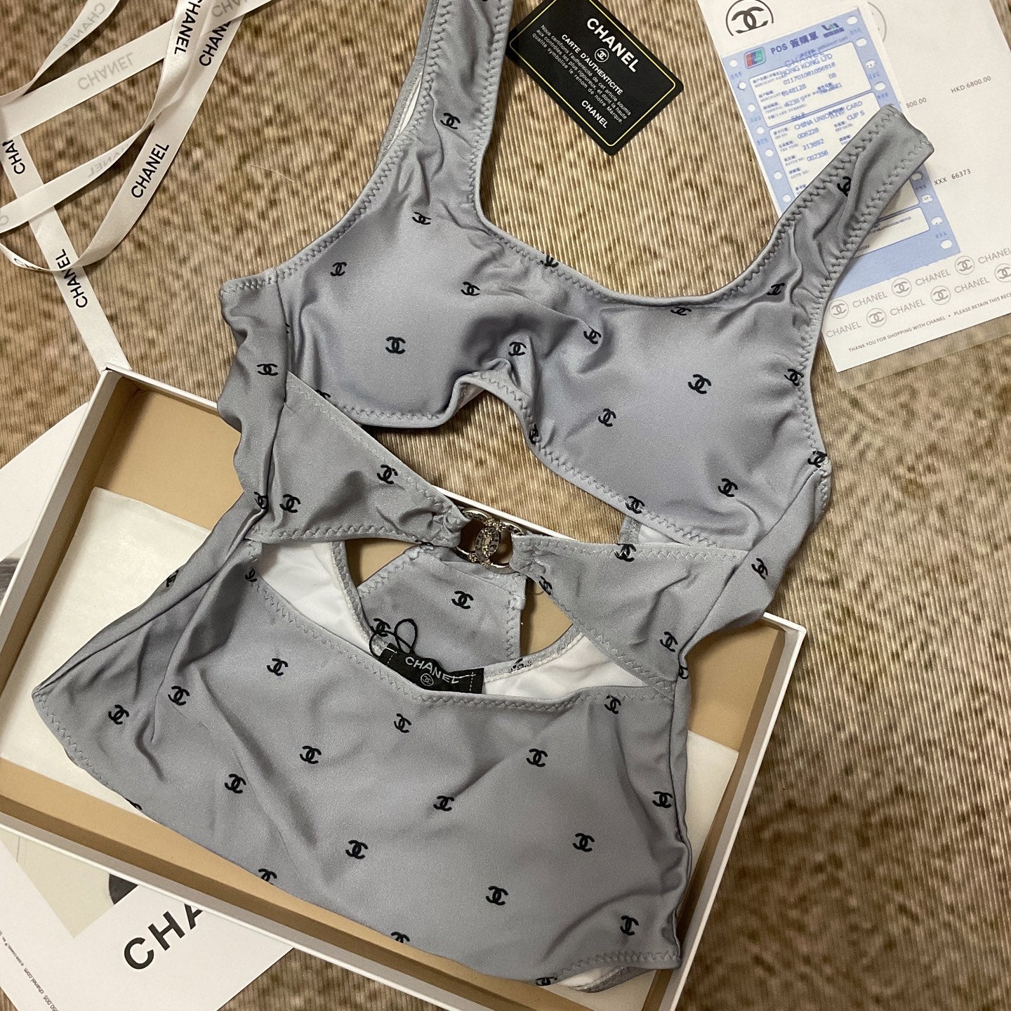 26SS NEW Grey One-Piece Swimsuit 👙