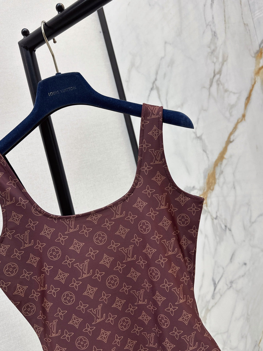 Louis Vuitton/26SS NEW Brown Tank Top Bikini Swimsuit 🩱