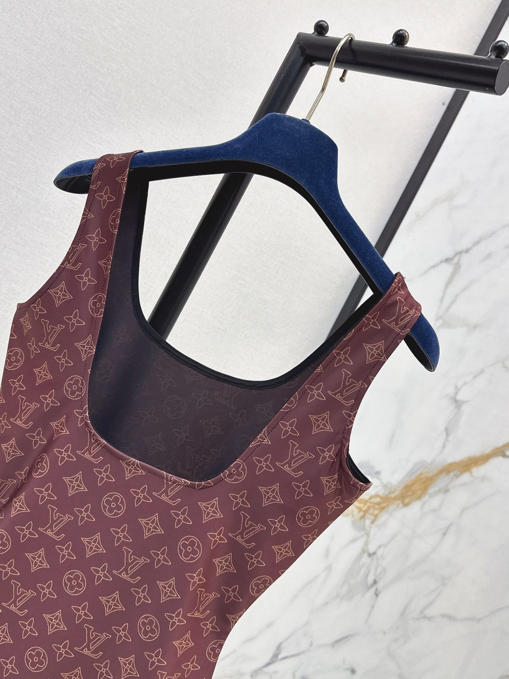 Louis Vuitton/26SS NEW Brown Tank Top Bikini Swimsuit 🩱