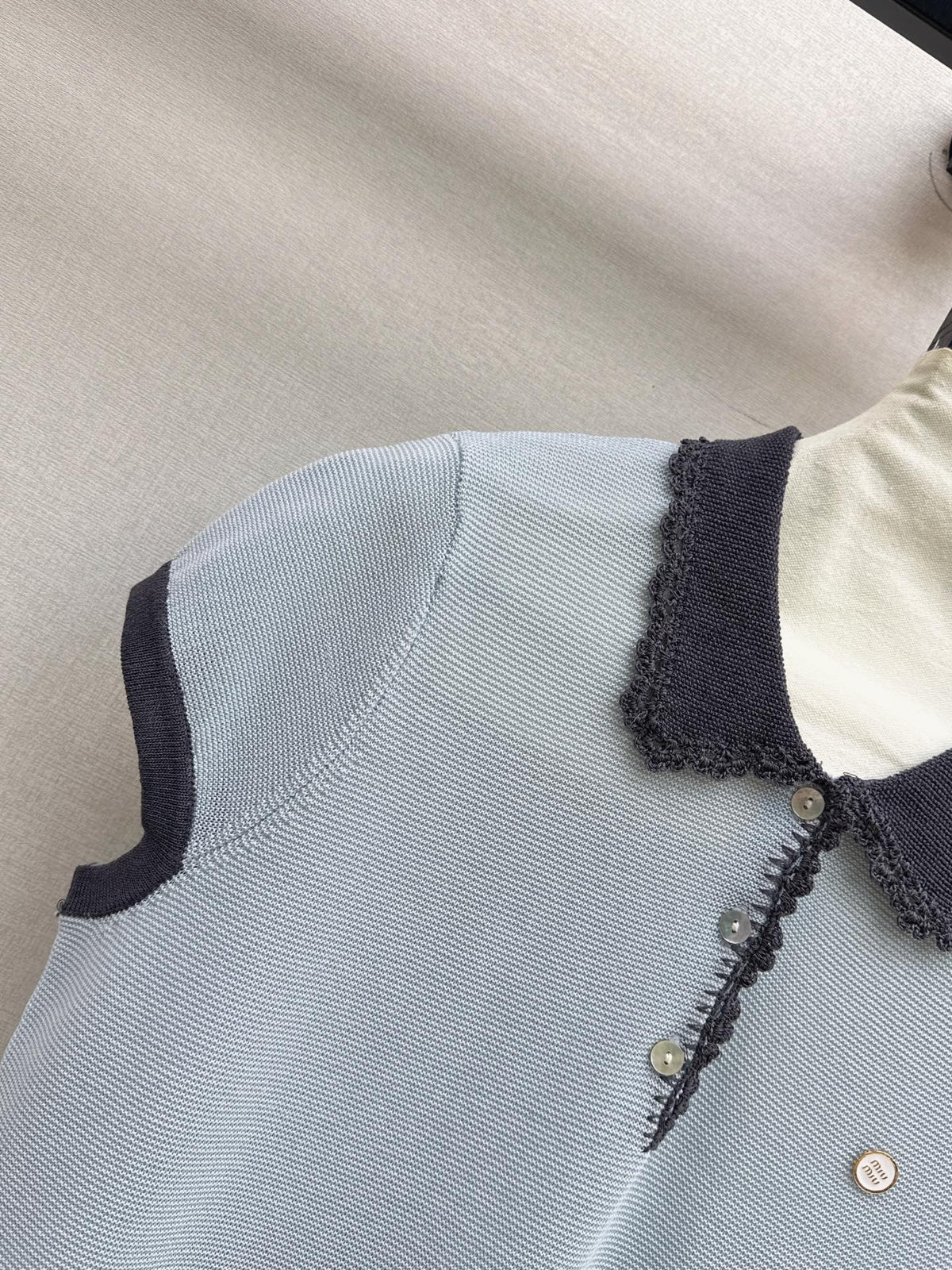 26SS NEW Gentle and Youthful Polo Knit Sweater 🤍