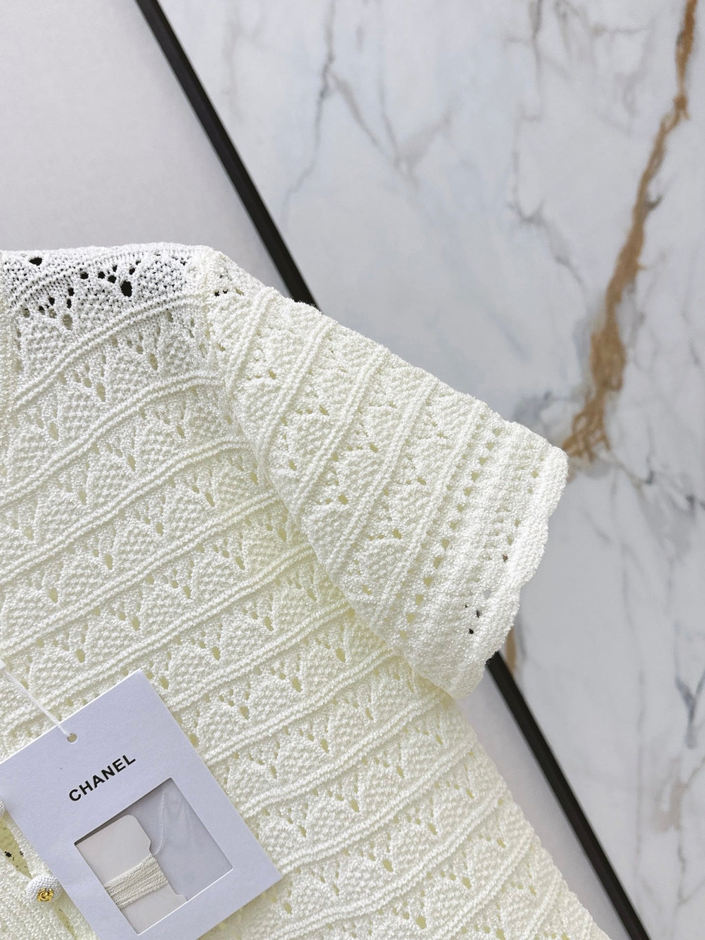 26SS NEW Crochet Openwork Short-Sleeve Cardigan 🤍
