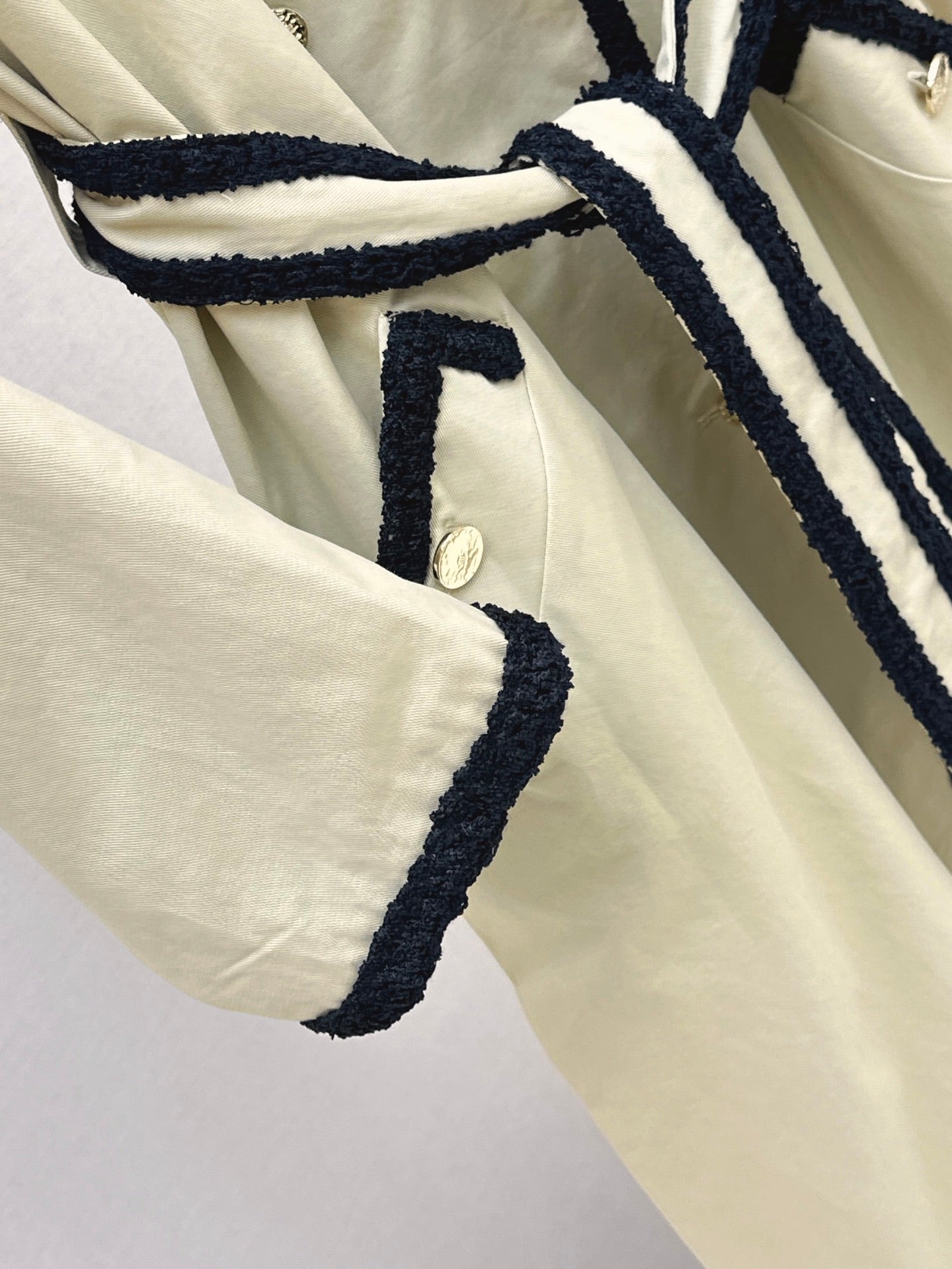 26SS NEW Long Trench Coat with Contrasting Trim 🤎
