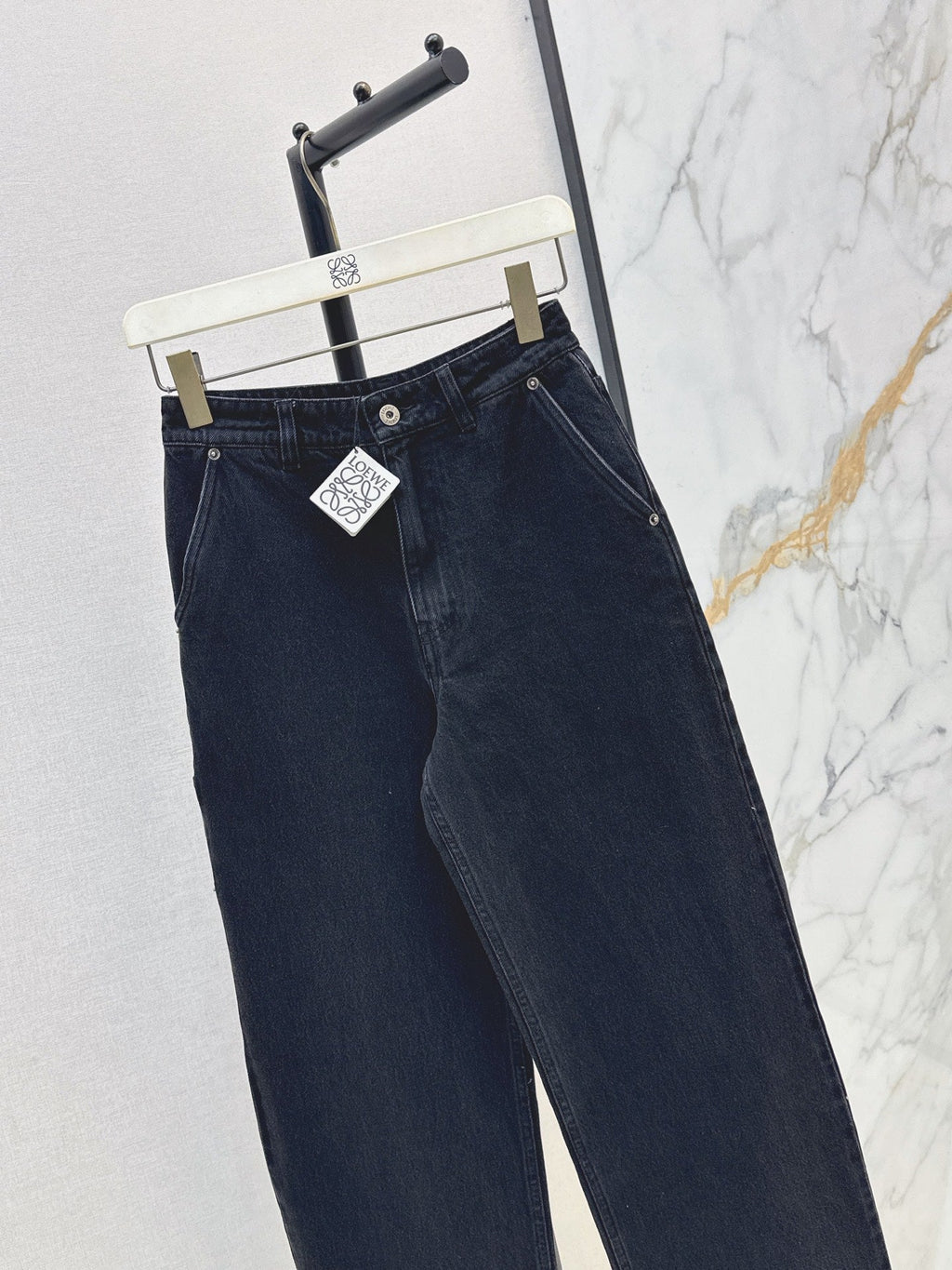 26SS NEW: Stylish Leather Patches and Workwear Pocket Jeans🩵