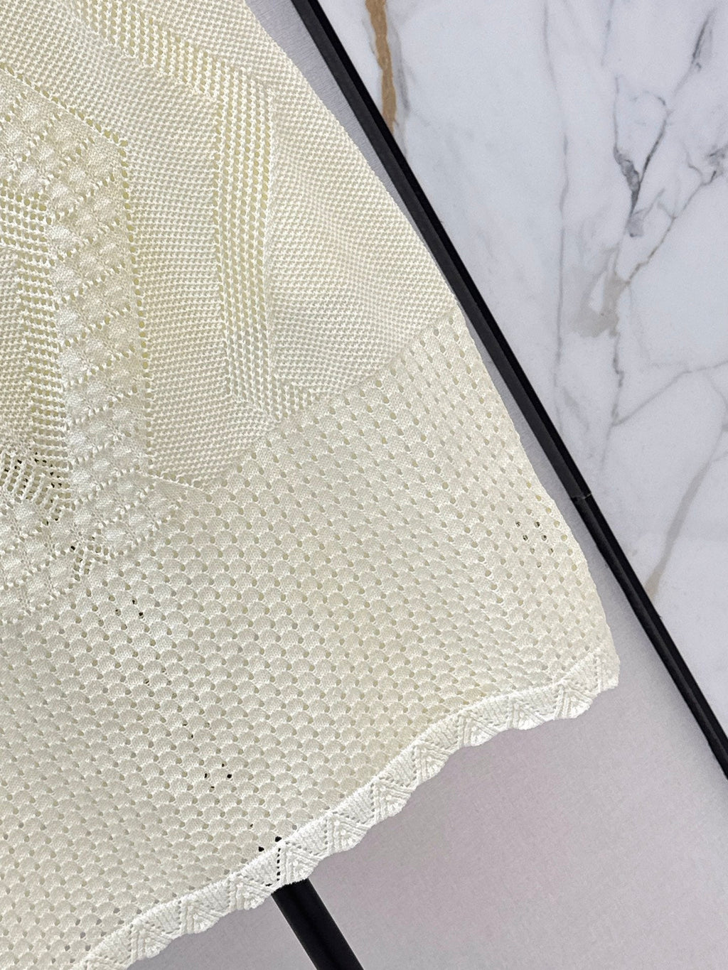 26SS NEW Openwork Knit Midi Skirt 🤍