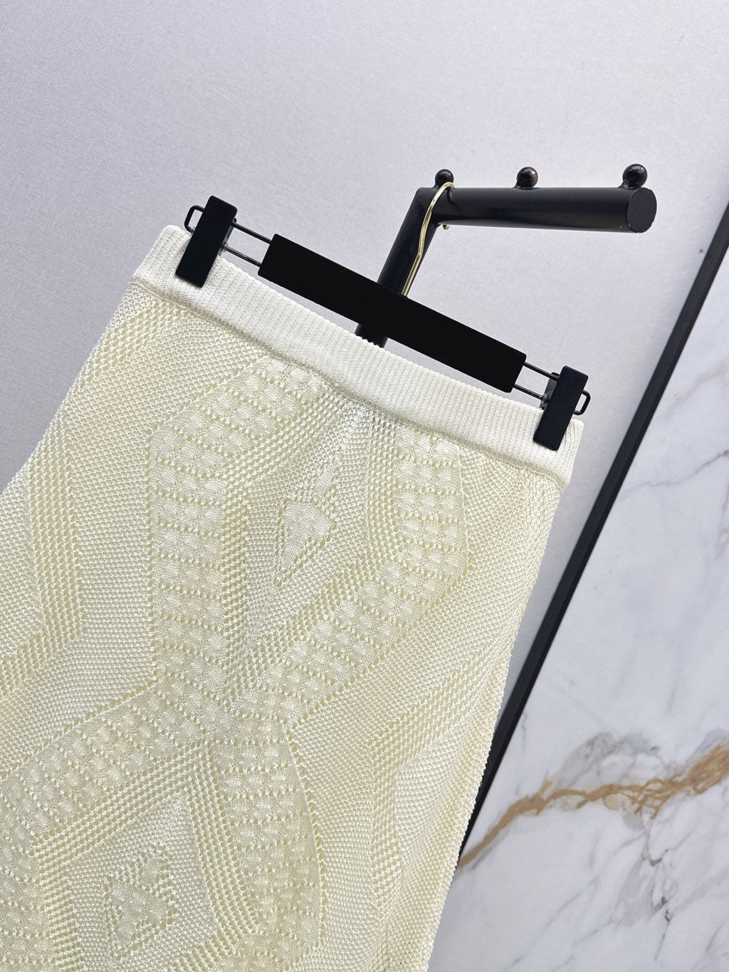 26SS NEW Openwork Knit Midi Skirt 🤍