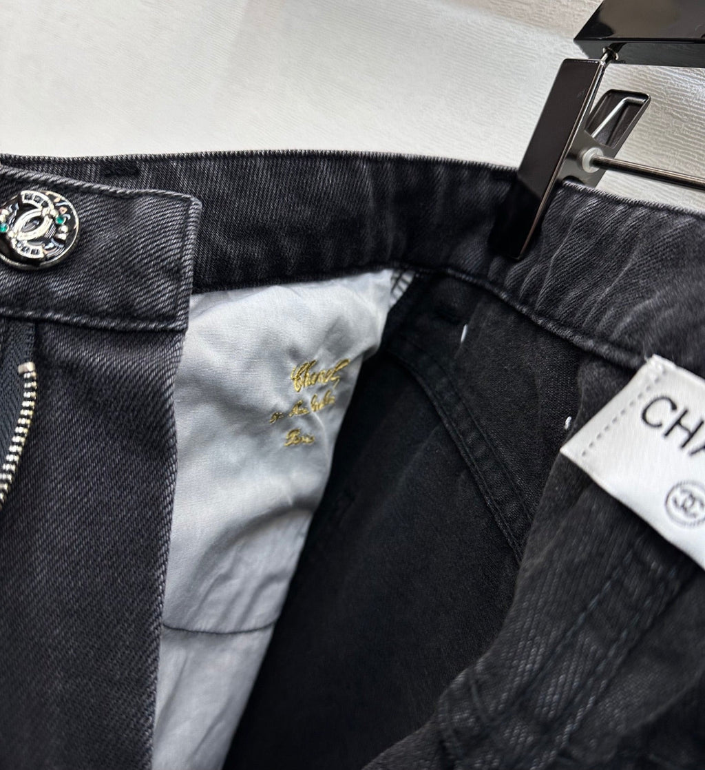 26SS NEW Letter Button Wide-Leg Jeans