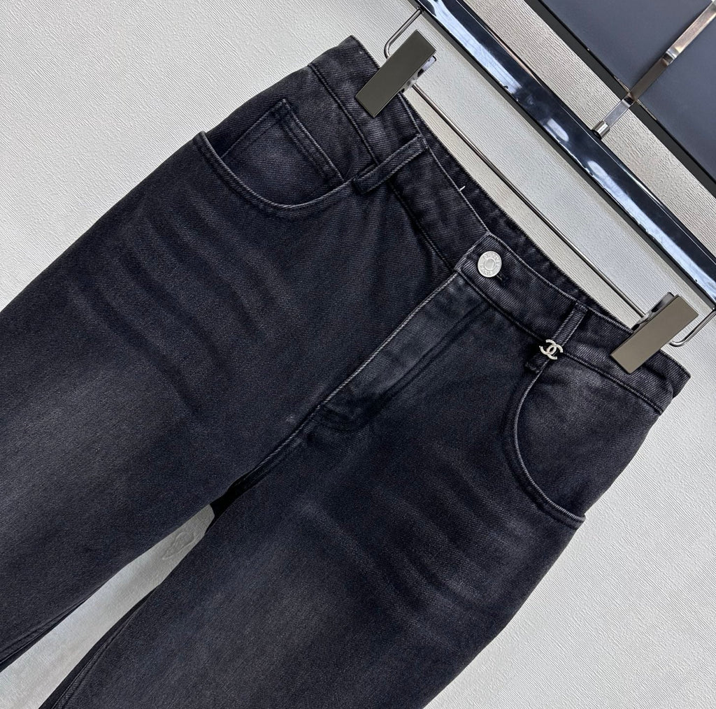26SS NEW Gold Buckle Straight Leg Jeans