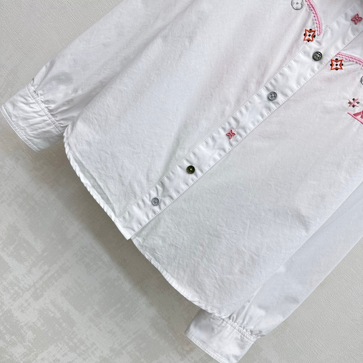 26SS NEW Heavy Embroidery Collared Shirt
