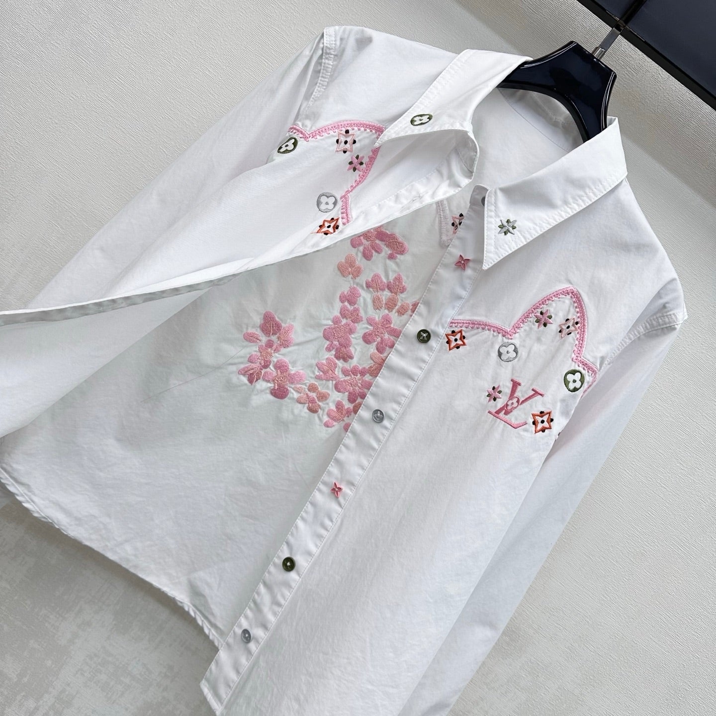26SS NEW Heavy Embroidery Collared Shirt